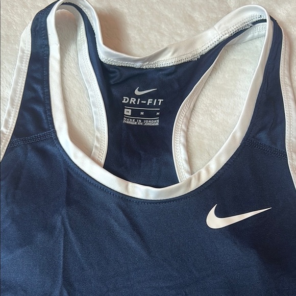 Nike Blue Fitted Athletic Tank Top - Picture 2 of 9